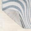 JONATHAN Y Maribo High-Low Abstract Striped Beige/Cream 5×8 Indoor/Outdoor Area Rug for Patio, Backyard, Living Room, Bedroom, Office, Hose-Washable (SCN103D-5)(Light Blue / Ivory)