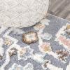 JONATHAN Y Medallion High-Low Multi Runner Rug 2X8 ft, Aziza for Living Room, Bedroom, Kitchen, Office, Easy-Cleaning, High Traffic, Pet-Friendly, Non-Shedding SNT109A-28(2’2″ x 8′ (Runner))