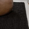 JONATHAN Y Pata Hand Woven Chunky Jute Brown Indoor Area Rug, 5×8, Bohemian, Rustic, Cottage, Easy-Cleaning for Living Room, Bedroom, Kitchen, Non-Shedding (NRF102G-5)(Black)