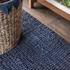 JONATHAN Y Pata Hand Woven Chunky Jute Brown Indoor Area Rug, 5×8, Bohemian, Rustic, Cottage, Easy-Cleaning for Living Room, Bedroom, Kitchen, Non-Shedding (NRF102G-5)(Navy)