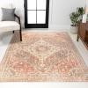 JONATHAN Y Petras Modern Ornate Medallion Gray/Brown Indoor Area Rug, 5×8, Transitional, Traditional, Easy-Cleaning for Living Room, Bedroom, Kitchen, Pet Friendly, Non-Shedding (MDP307A-5)(Brown)