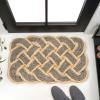 JONATHAN Y Scalloped Basketweave Coir Indoor Outdoor Mat 18″X30″ Natural/Bleach, Maeve Classic Coastal for Backyard, Patio, Porch, Easy-Cleaning, High Traffic, Pet-Friendly Non-Shedding NRF100B-1830(Gray/Bleach)