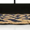 JONATHAN Y Scalloped Basketweave Coir Indoor Outdoor Mat 18″X30″ Natural/Bleach, Maeve Classic Coastal for Backyard, Patio, Porch, Easy-Cleaning, High Traffic, Pet-Friendly Non-Shedding NRF100B-1830(Navy/Bleach)