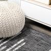 JONATHAN Y Stripe Geometric Indoor Outdoor Runner Rug 2X10 Beige/Brown, Zolak Berber for Backyard, Patio, Porch, Easy-Cleaning, High Traffic, Pet-Friendly, Non-Shedding (SMB124A-210)(Black/Ivory)