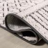 JONATHAN Y Trellis Geometric Indoor Outdoor Area Rug 5X8 Cream/Black, Ormond High-Low Modern for Backyard, Patio, Porch, Easy-Cleaning, High Traffic, Pet-Friendly, Non-Shedding (SBH109B-5)(Cream/Black)