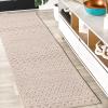 JONATHAN Y Trellis Geometric Indoor Outdoor Area Rug 5X8 Cream/Black, Ormond High-Low Modern for Backyard, Patio, Porch, Easy-Cleaning, High Traffic, Pet-Friendly, Non-Shedding (SBH109B-5)(Beige/Gray)