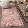 JONATHAN Y Flori Bohemian Medallion Deep Fuchsia Runner Rug, 2×8, Transitional, Traditional, Easy-Cleaning for Living Room, Bedroom, Kitchen, Pet Friendly, Non-Shedding (MDP301A-28)(2’2″ x 8′ (Runner))