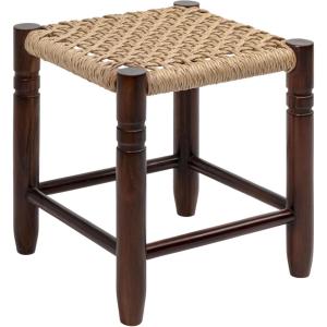 JONATHAN Y Columnar Handcrafted Teak Wood Outdoor Counter Stool, 25.5″ Height, Casual Boho Style, Synthetic Woven Rattan Seat, Weather Resistant Patio Furniture, Light Brown/Dark Brown Wood (CSL3004A)(Light Brown/Dark Brown)