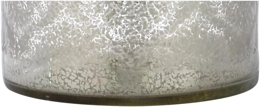 image:imageJONATHAN Y 245 Mercury Silver Trellis Glass Table Lamp for Living Room White Linen Shade Modern Bedside Nightstand Lamp for Bedroom LED Bulb Included UL Listed JYL1063AMercury Silver Geometric