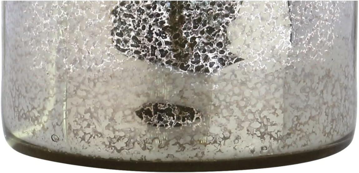 image:imageJONATHAN Y 245 Mercury Silver Trellis Glass Table Lamp for Living Room White Linen Shade Modern Bedside Nightstand Lamp for Bedroom LED Bulb Included UL Listed JYL1063AMercury Silver