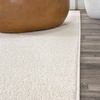 JONATHAN Y Haze Solid Low-Pile Cream Runner Rug 2×8, Coastal,Bohemian,Minimalist,Classic, Easy-Cleaning for Living Room,Bedroom,Kitchen,Pet Friendly,Non-Shedding (SEU100T-28)