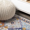 JONATHAN Y Kirman Bohemian Medallion Light Gray/Blue/Orange Runner Rug, 2×8, Traditional, Vintage, Easy-Cleaning for Living Room, Bedroom, Kitchen, Pet Friendly, Non-Shedding (MDP214A-28)(2’3″ x 8′ (Runner))