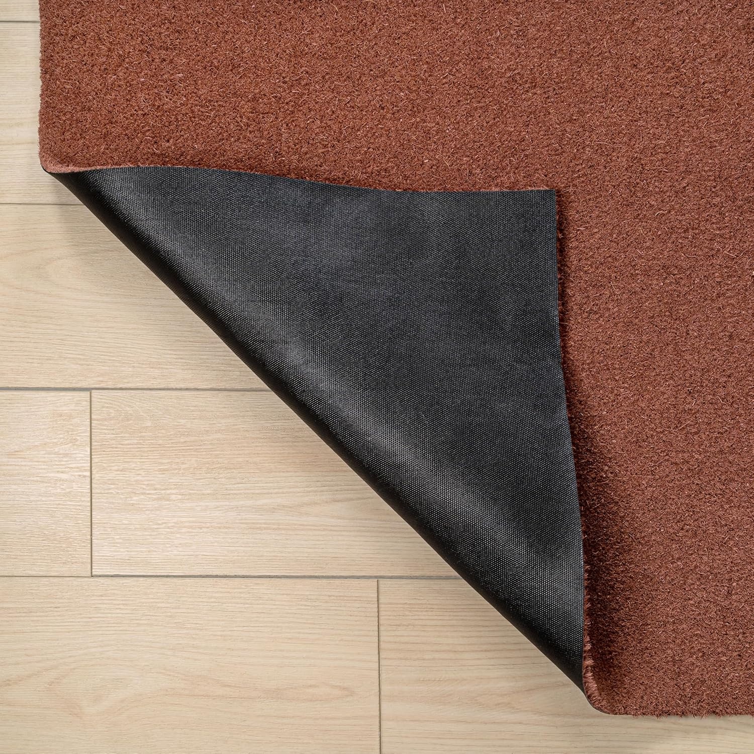 image:imageJONATHAN Y Peater Classic Casual Commercial Natural Coir Taupe 2 ft x 8 ft Doormat for Entrance Front Door Entryway CHG100C28Beige