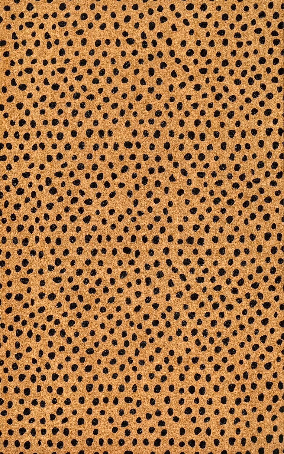 image:imageJONATHAN Y Peater Classic Casual Commercial Natural Coir Taupe 2 ft x 8 ft Doormat for Entrance Front Door Entryway CHG100C28NaturalBlack Dot