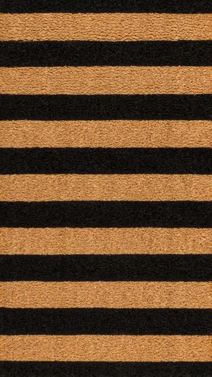 image:imageJONATHAN Y Peater Classic Casual Commercial Natural Coir Taupe 2 ft x 8 ft Doormat for Entrance Front Door Entryway CHG100C28NaturalBlack Stripe