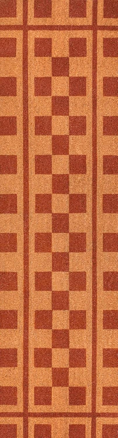 image:imageJONATHAN Y Peater Classic Casual Commercial Natural Coir Taupe 2 ft x 8 ft Doormat for Entrance Front Door Entryway CHG100C28NaturalRed