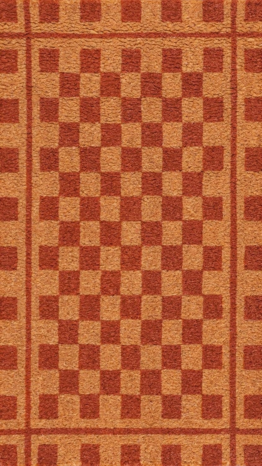 image:imageJONATHAN Y Peater Classic Casual Commercial Natural Coir Taupe 2 ft x 8 ft Doormat for Entrance Front Door Entryway CHG100C28NaturalRed