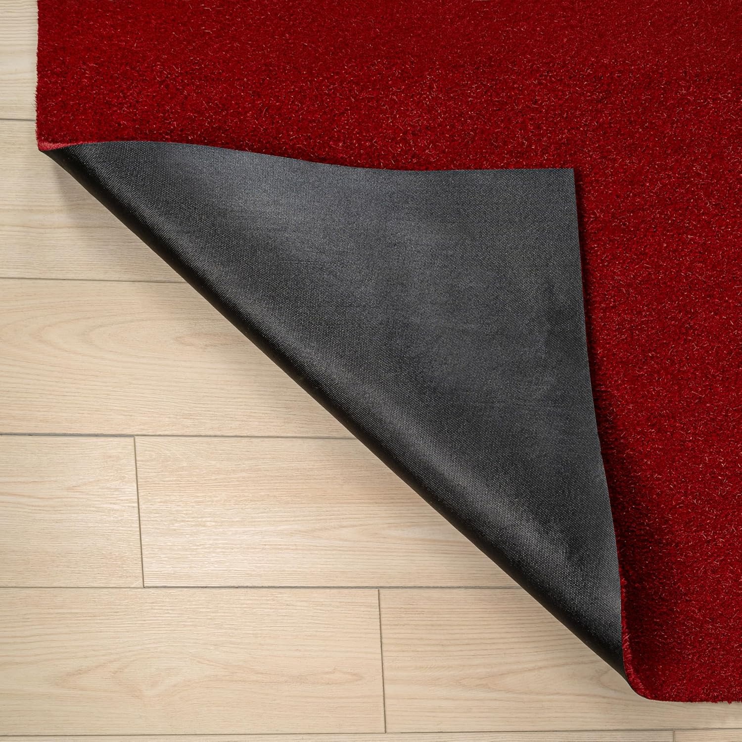 image:imageJONATHAN Y Peater Classic Casual Commercial Natural Coir Taupe 2 ft x 8 ft Doormat for Entrance Front Door Entryway CHG100C28Red