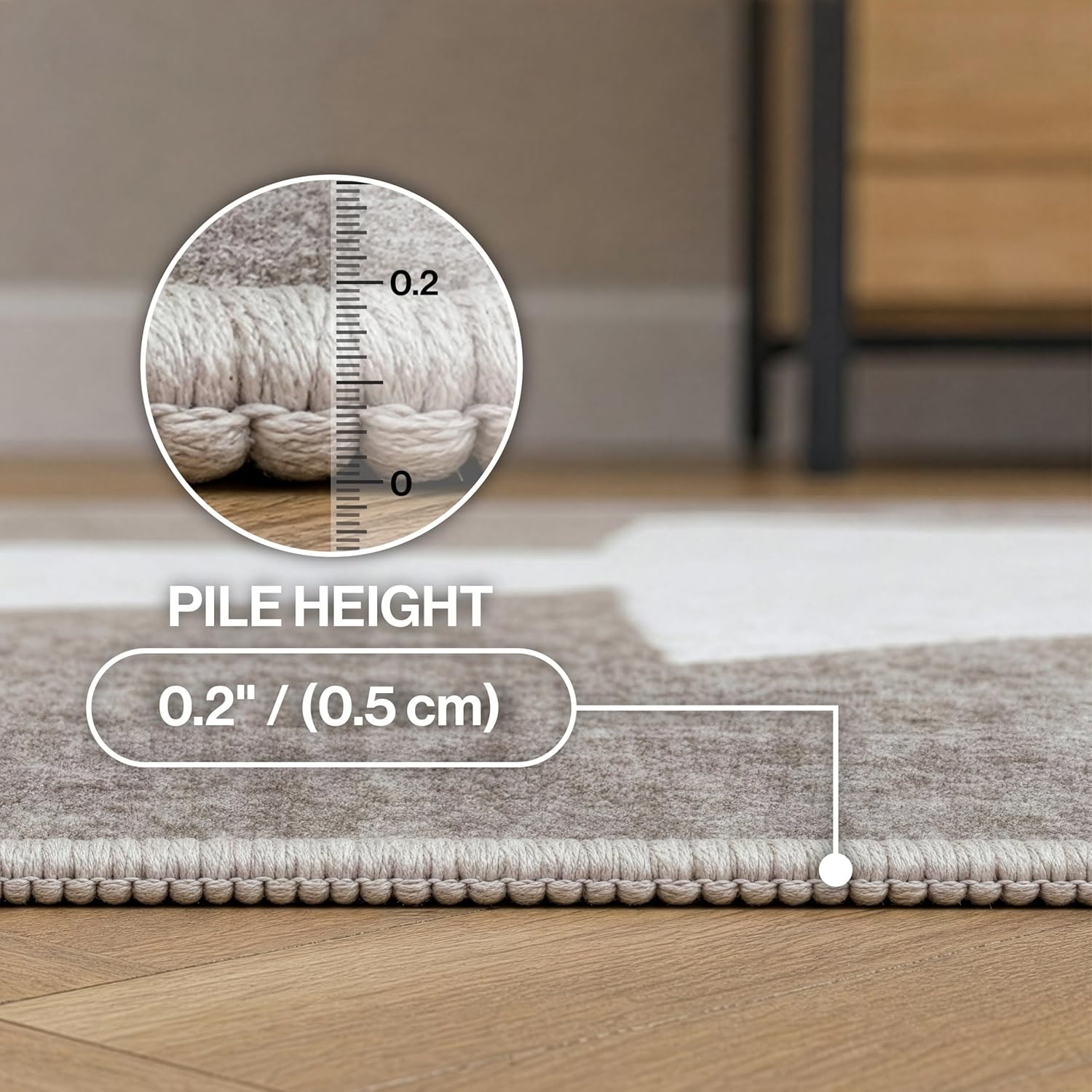 image:imageJONATHAN Y Washable Peyton Minimalist Geometric Totem 2 x 8 Runner Rug Charcoal and Cream Southwestern Modern MachineWashable LowPile Polyester with NonSlip Backing for Hallway WSH510H28BeigeCream