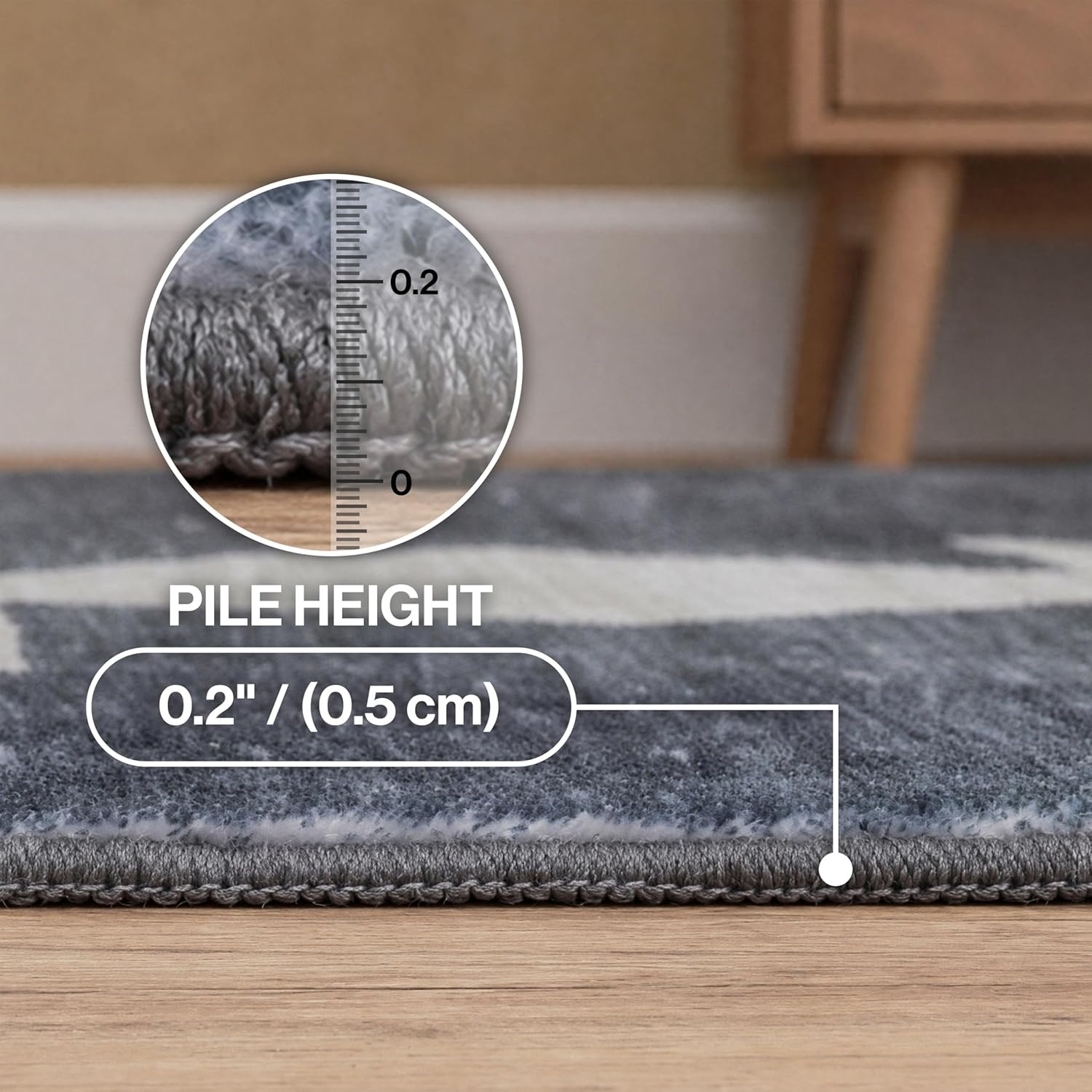 image:imageJONATHAN Y Washable Peyton Minimalist Geometric Totem 2 x 8 Runner Rug Charcoal and Cream Southwestern Modern MachineWashable LowPile Polyester with NonSlip Backing for Hallway WSH510H28CharcoalCream