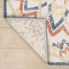 JONATHAN Y Abstract Bold Mandala Indoor Outdoor Runner Rug 2X8 Cream/Multi, Flora High-Low for Backyard, Patio, Porch, Easy-Cleaning, High Traffic, Pet-Friendly, Non-Shedding (AMC112F-28)