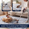 JONATHAN Y Animal Washable Polyester Machine-Washable Runner Rug, Charcoal Catmosphere Festive Feline Floral Border Design, 2′ x 8′, Whimsical Low-Pile with Non-Slip Backing for Hallway ANM100C-28(Grey)