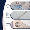 JONATHAN Y Animal Washable Polyester Machine-Washable Runner Rug, Charcoal Catmosphere Festive Feline Floral Border Design, 2′ x 8′, Whimsical Low-Pile with Non-Slip Backing for Hallway ANM100C-28(Tan)