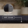 JONATHAN Y Peater Classic Casual Commercial Natural Coir Taupe 2 ft. x 8 ft. Doormat for Entrance, Front Door, Entryway CHG100C-28(Black)