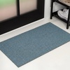 JONATHAN Y Peater Classic Casual Commercial Natural Coir Taupe 2 ft. x 8 ft. Doormat for Entrance, Front Door, Entryway CHG100C-28(Coastal Blue)