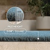 JONATHAN Y Peater Classic Casual Commercial Natural Coir Taupe 2 ft. x 8 ft. Doormat for Entrance, Front Door, Entryway CHG100C-28(Coastal Blue)