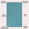 JONATHAN Y Peater Classic Casual Commercial Natural Coir Taupe 2 ft. x 8 ft. Doormat for Entrance, Front Door, Entryway CHG100C-28(Coastal Blue)