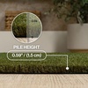 JONATHAN Y Peater Classic Casual Commercial Natural Coir Taupe 2 ft. x 8 ft. Doormat for Entrance, Front Door, Entryway CHG100C-28(Green)