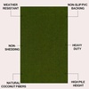 JONATHAN Y Peater Classic Casual Commercial Natural Coir Taupe 2 ft. x 8 ft. Doormat for Entrance, Front Door, Entryway CHG100C-28(Green)