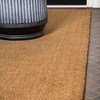 JONATHAN Y Peater Classic Casual Commercial Natural Coir Taupe 2 ft. x 8 ft. Doormat for Entrance, Front Door, Entryway CHG100C-28(Light Brown)