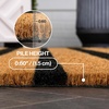 JONATHAN Y Peater Classic Casual Commercial Natural Coir Taupe 2 ft. x 8 ft. Doormat for Entrance, Front Door, Entryway CHG100C-28(Natural/Black)
