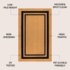 JONATHAN Y Peater Classic Casual Commercial Natural Coir Taupe 2 ft. x 8 ft. Doormat for Entrance, Front Door, Entryway CHG100C-28(Natural/Black Border)