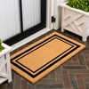 JONATHAN Y Peater Classic Casual Commercial Natural Coir Taupe 2 ft. x 8 ft. Doormat for Entrance, Front Door, Entryway CHG100C-28(Natural/Black Border)