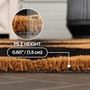 JONATHAN Y Peater Classic Casual Commercial Natural Coir Taupe 2 ft. x 8 ft. Doormat for Entrance, Front Door, Entryway CHG100C-28(Natural/Black Geo)