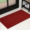JONATHAN Y Peater Classic Casual Commercial Natural Coir Taupe 2 ft. x 8 ft. Doormat for Entrance, Front Door, Entryway CHG100C-28(Red)