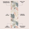JONATHAN Y Tropical Leaf Indoor Outdoor Runner Rug 2X8 Cream/Dark Blue, Monstera High-Low for Backyard, Patio, Porch, Easy-Cleaning, High Traffic, Pet-Friendly, Non-Shedding (AMC113E-28)(Cream/Multi)