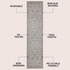 JONATHAN Y Washable Polyester Machine-Washable Runner Rug with Traditional Medallion Floral Border, Rose Clay and Ivory, 2′ x 8′, Vintage Low Pile for Hallway WSH504H-28(Beige/Ivory)