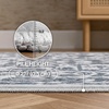 JONATHAN Y Washable Polyester Machine-Washable Runner Rug with Traditional Medallion Floral Border, Rose Clay and Ivory, 2′ x 8′, Vintage Low Pile for Hallway WSH504H-28(Blue/Ivory)