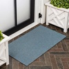 JONATHAN Y Peater Classic Casual Commercial Natural Coir Taupe 2 ft. x 8 ft. Doormat for Entrance, Front Door, Entryway CHG100C-28(Coastal Blue)