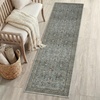 JONATHAN Y Washable Polyester Machine-Washable Runner Rug with Traditional Medallion Floral Border, Rose Clay and Ivory, 2′ x 8′, Vintage Low Pile for Hallway WSH504H-28(Green/Brown)