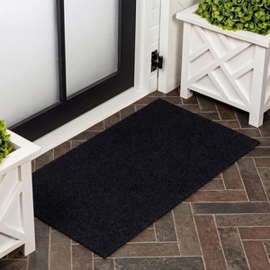 JONATHAN Y Peater Classic Casual Commercial Natural Coir Taupe 2 ft. x 8 ft. Doormat for Entrance, Front Door, Entryway CHG100C-28(Black)