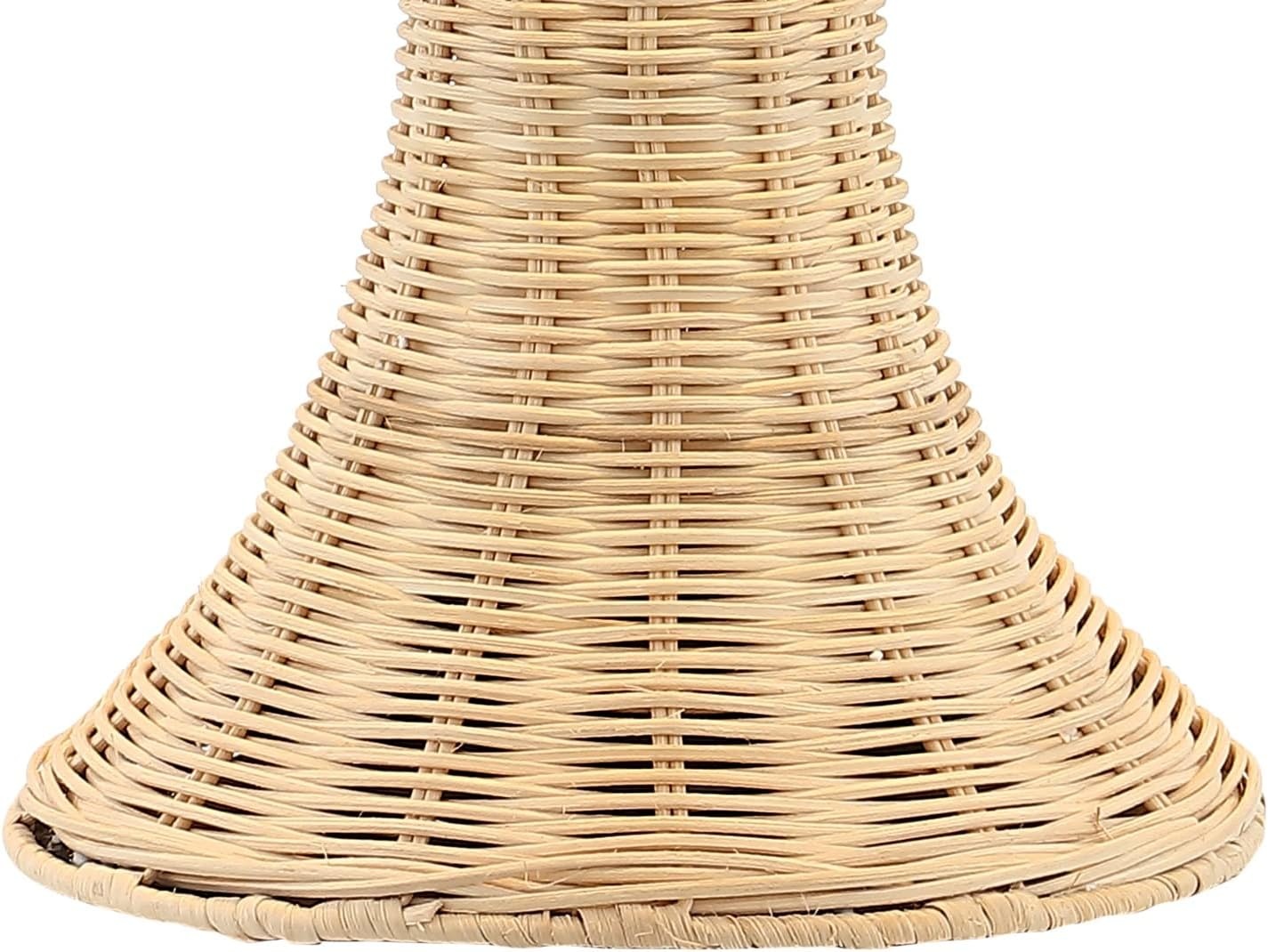 image:imageJONATHAN Y 22 Dark Brown Woven Rattan Mushroom Table Lamp Bohemian Coastal Bedside Lamp for Living Room Bedroom with Rattan Dome Shade LED Bulb Included JYL4011CNaturalBrass Gold