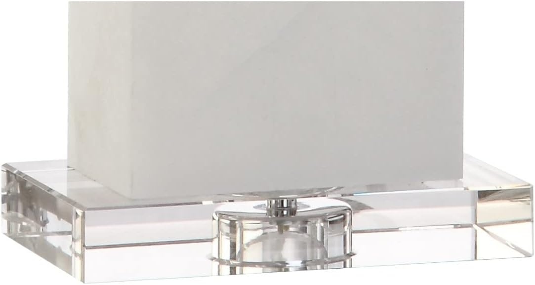 image:imageJONATHAN Y 27 White Black Alabaster Rectangular Table Lamp Contemporary Modern Bedside Nightstand Lamp for Living Room Bedroom with White Linen Shade LED Bulb Included JYL2009BWhite Alabaster