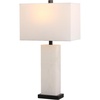 White Alabaster/Black