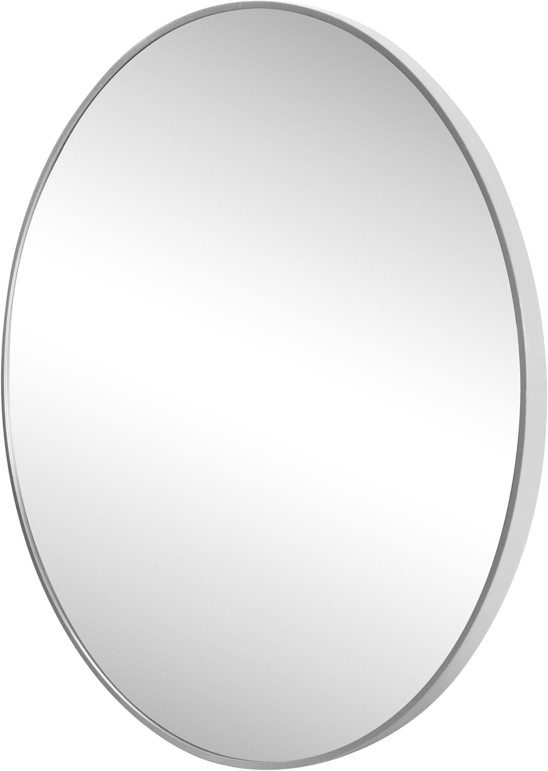 image:imageJONATHAN Y Eclipse Aluminum Metal Framed Round Wall Mirror 24 Gold Circle Wall Mounted Vanity Mirror for Bathroom Entryway and Living Room with Modern Minimalist Design and HD Glass MIR222BNickel