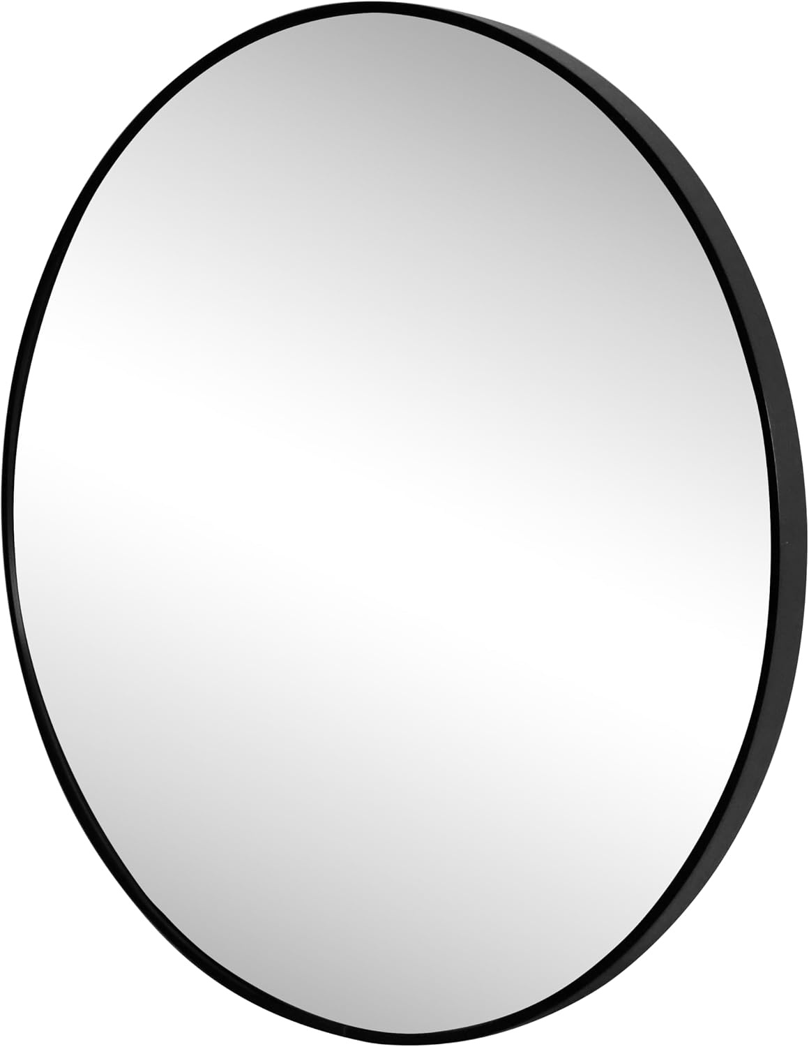 image:imageJONATHAN Y Eclipse Aluminum Metal Framed Round Wall Mirror 24 Gold Circle Wall Mounted Vanity Mirror for Bathroom Entryway and Living Room with Modern Minimalist Design and HD Glass MIR222BBlack